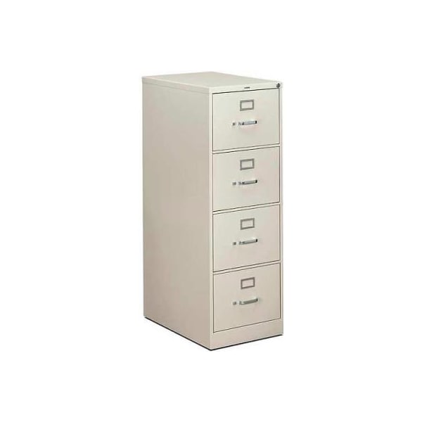 HON - 310 Series 4 Drawer Vertical File 26-1/2"D Legal Light Gray